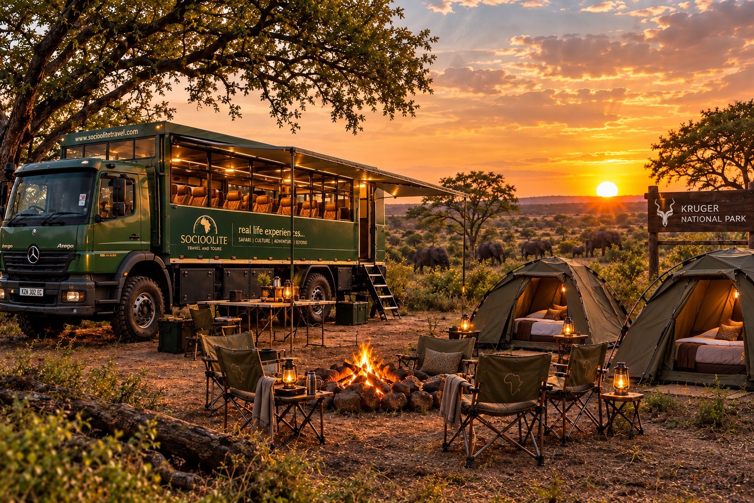 Southern Africa Overland Camping Safari 