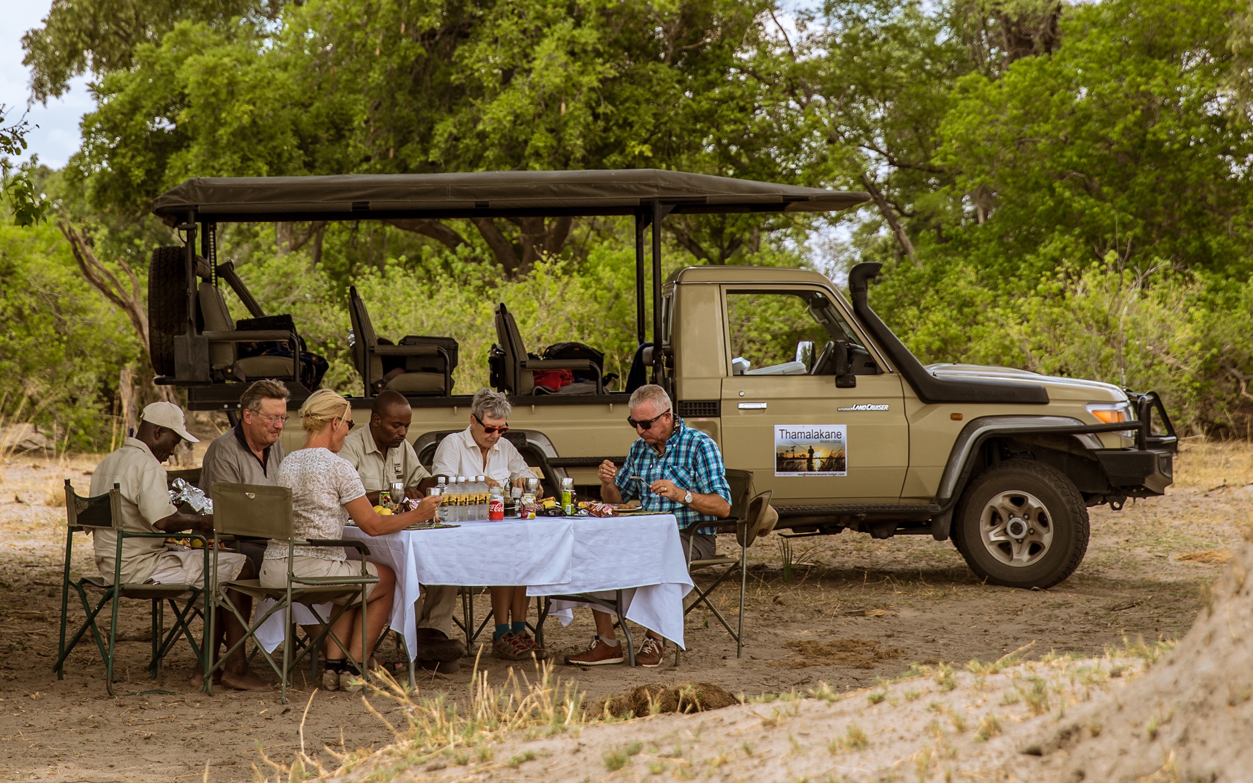 Picnic bush lunch