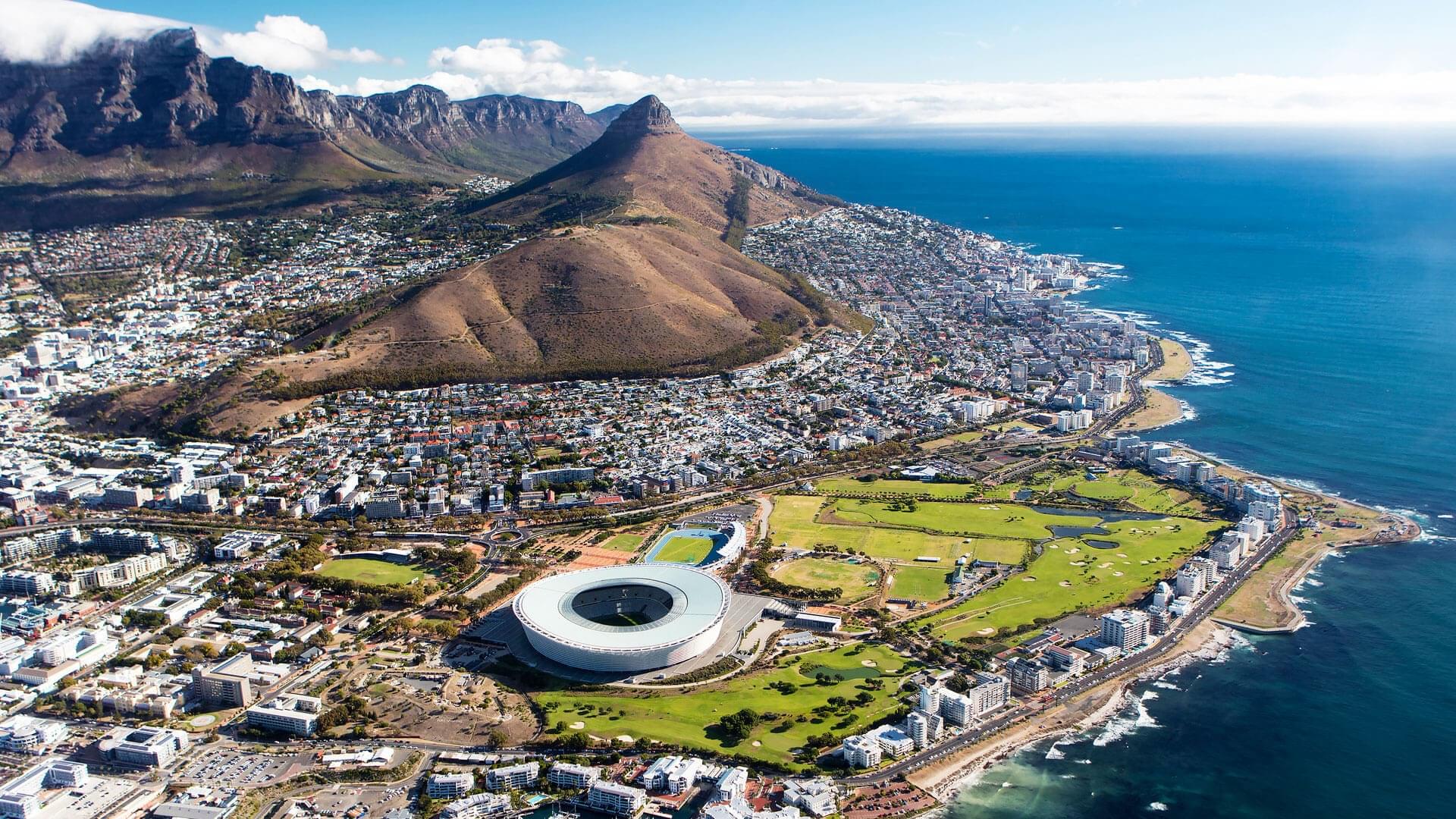 Cape Town arial view